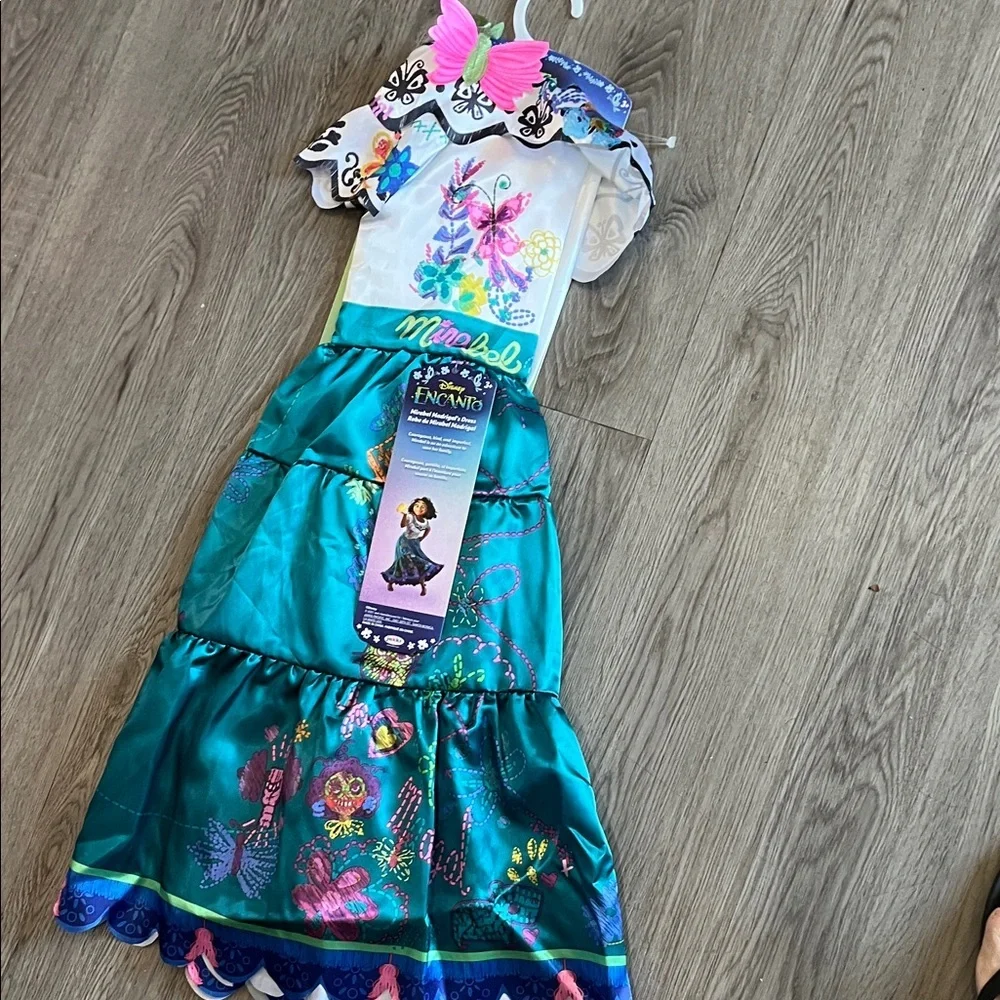 Disney Encanto Mirabel Kids Costume - Teal and White - Picture 4 of 7